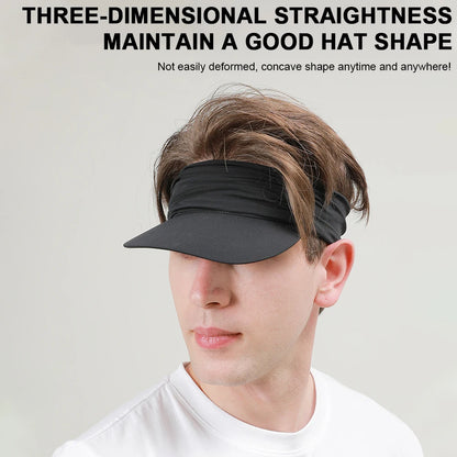 Sun Visor Hat Breathable Summer Sport Hat Anti-UV Outdoor Sports Hat Quickly Dry Cool Sun Cap for Tennis Running