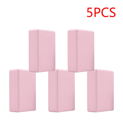 2-5PCS EVA Yoga Block Gym Training Blocks Moisture-Proof High Density Yoga Blocks Body Shaping Yoga Blocks for Meditation