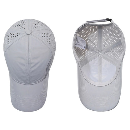 Fashion Solid Baseball Caps for Men breathable Mesh Sports Casual Visors hat Quick Drying Summer Hollow out Hip Hop Cap