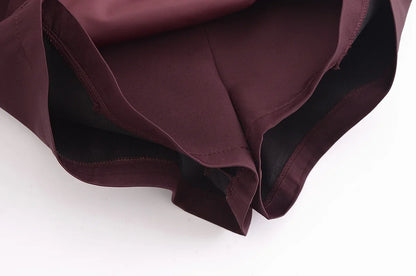 TFMLN New Spring Women Solid Skort Fashion Causal Side Zipper Mini Shorts Skirts Vintage High Waist Streetwear Shorts Skirts