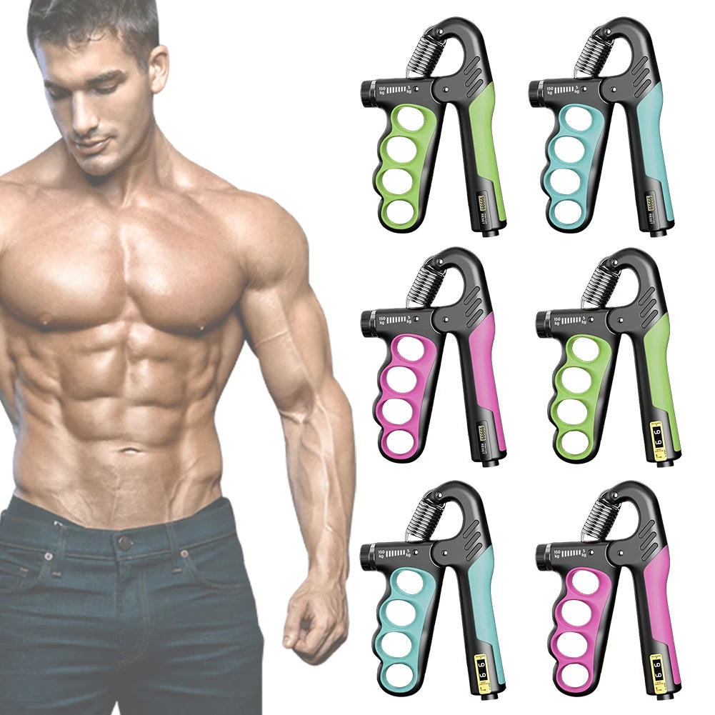 Hand Grip Strengthener Grip Strength Trainer Ergonomic Handle Arm Wrist Forearm Trainer Ergonomic Hand Gripper for Gym Fitness