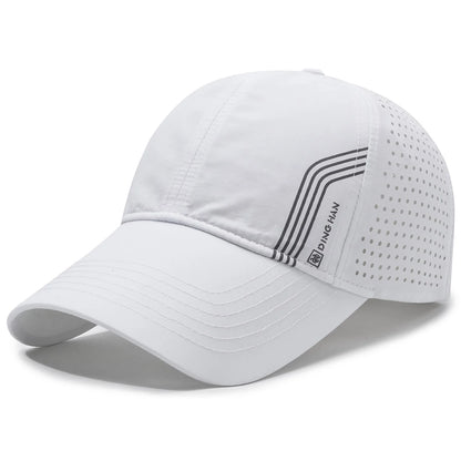 Fashion Solid Baseball Caps for Men breathable Mesh Sports Casual Visors hat Quick Drying Summer Hollow out Hip Hop Cap