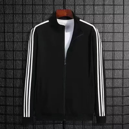 Leisure sports suit Spring and Autumn striped hoodie, couple's running sportswear, clothes+pants (2-piece set)