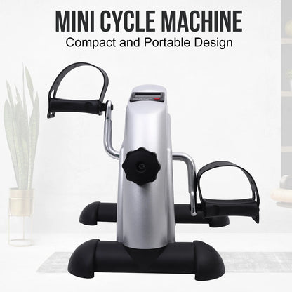 Mini Pedal Exercise Bike Portable Fitness Cycling Exerciser Under Desk Bicycle Trainer LCD Display Bodybuilding Stationary Foot