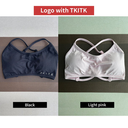 2Pieces  Sports Bra Seamless Spandex Women Fitness Elastic Underwear
