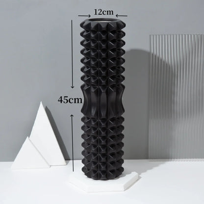33/45cm Three-dimensional Dot Yoga Foam Roller Body Sculpting Home Gym Whole Body Muscle Massage Relaxer Sports Rehabilitation
