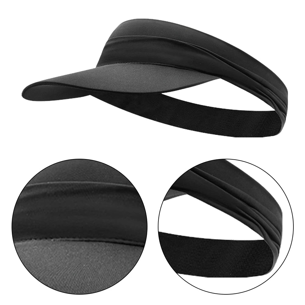 Sun Visor Hat Breathable Summer Sport Hat Anti-UV Outdoor Sports Hat Quickly Dry Cool Sun Cap for Tennis Running