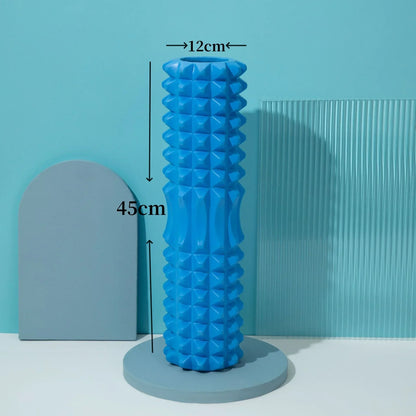 33/45cm Three-dimensional Dot Yoga Foam Roller Body Sculpting Home Gym Whole Body Muscle Massage Relaxer Sports Rehabilitation