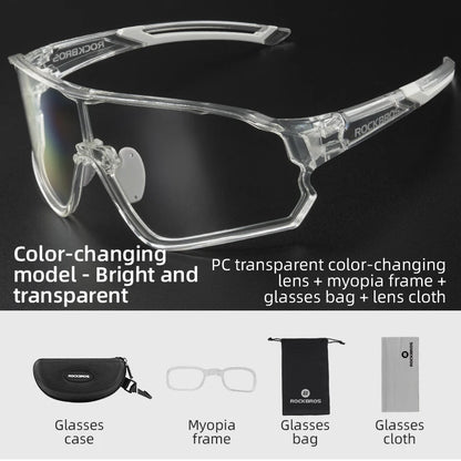 UV400 Photochromic Cycling Sunglasses