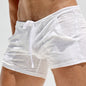 Men's light bamboo knitted home shorts