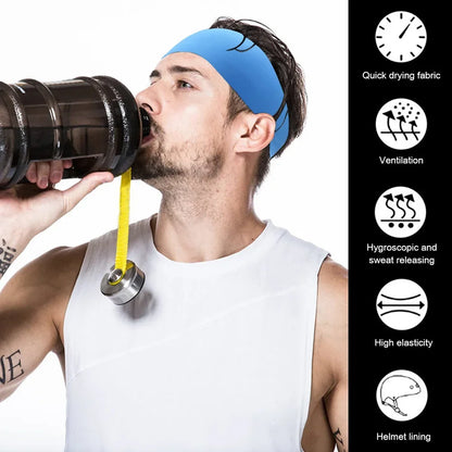 Elastic Sports Running Fitness Elastic Sweatband