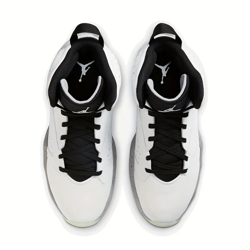 Nike Jordan Men's Air Cushioned Basketball Shoes AR4430-101 Middle-top Sports Cushioning Casual Shoes Simple Training Shoes