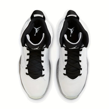 Nike Jordan Men's Air Cushioned Basketball Shoes AR4430-101 Middle-top Sports Cushioning Casual Shoes Simple Training Shoes