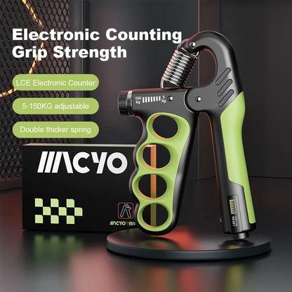 5-100Kg Hand Grip Strengthener Adjustable Resistance Arm Wrist Forearm Trainer Anti Slip Hand Strength Exerciser with Counter