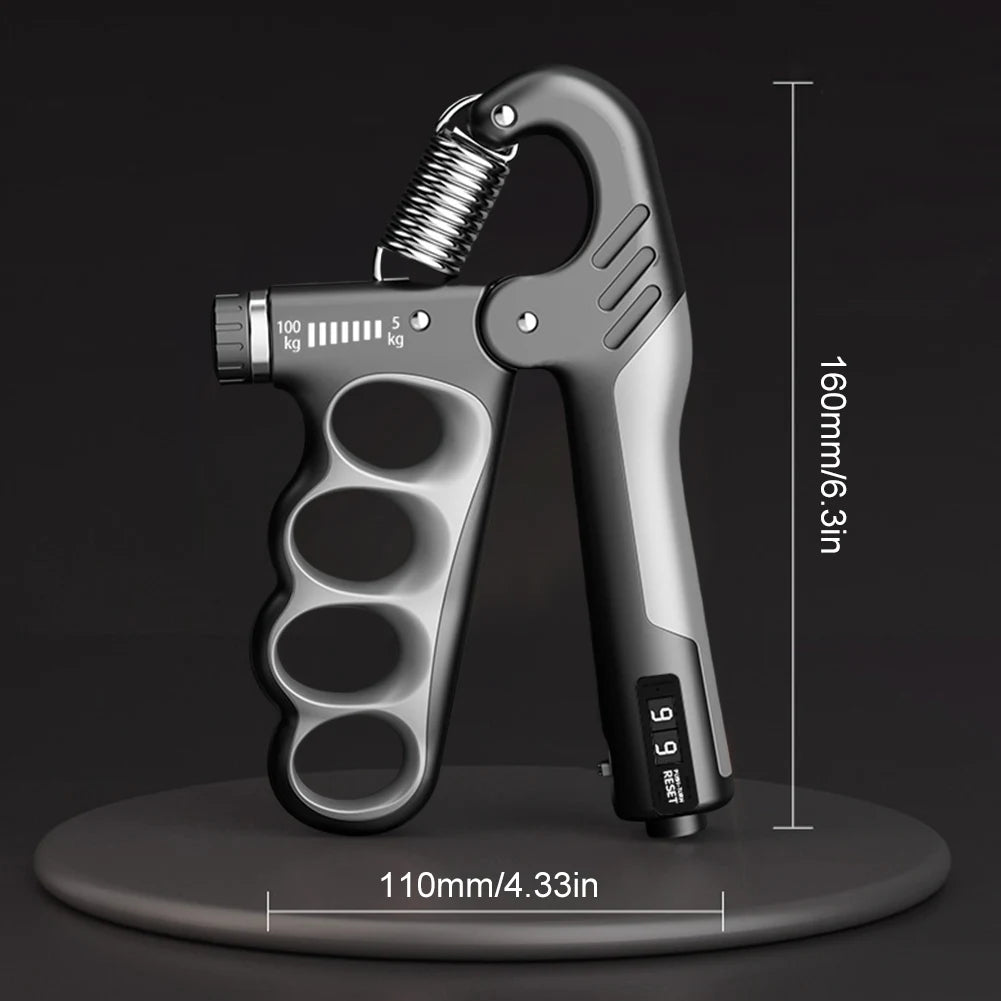 5-100Kg Hand Grip Strengthener Adjustable Resistance Arm Wrist Forearm Trainer Anti Slip Hand Strength Exerciser with Counter