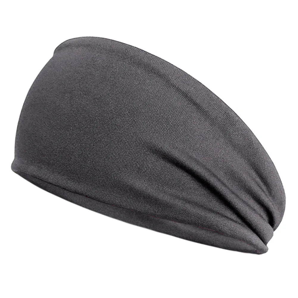 Sport Headband Fitness Sweat Bandage Head Hair Band Tennis Yoga Absorb Sweat Head Band Basketball Running Sweatband Women Men