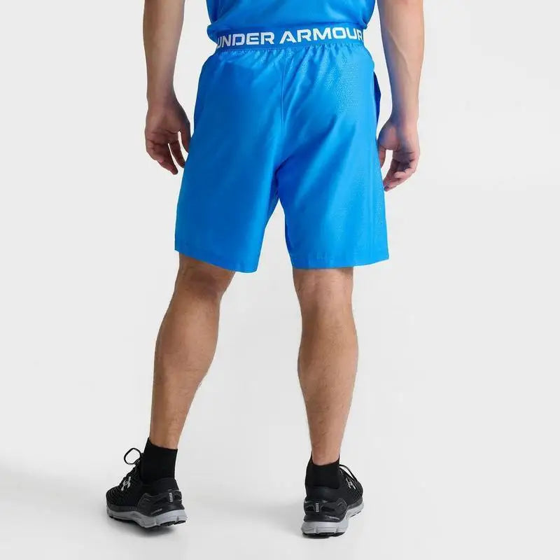 Under Armour Men's Breathable Training Shorts with Half Zip Design Fitness Enthusiasts Sports Wear Sweatpants Accessories