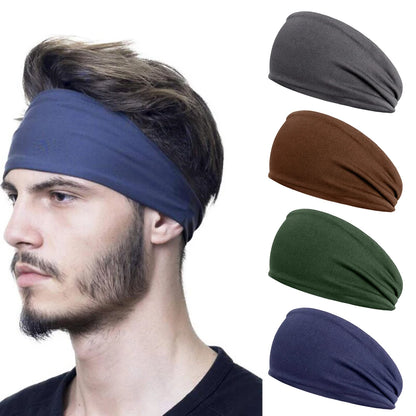 Men Women Hair Bandage Elastic Running Quick-Drying Headband Porosity Yoga Headband Sweat Bandage for Jog Basketball Running
