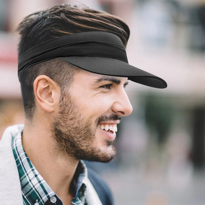 Sun Visor Hat Breathable Summer Sport Hat Anti-UV Outdoor Sports Hat Quickly Dry Cool Sun Cap for Tennis Running